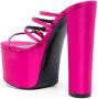 Sergio Rossi Evangelie 150mm platform mules Pink - Thumbnail 3