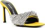 Sergio Rossi Evangelie 95mm crystal-embellished mules Yellow - Thumbnail 2