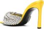Sergio Rossi Evangelie 95mm crystal-embellished mules Yellow - Thumbnail 3