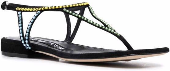 Sergio Rossi Godiva Evening gem-embellished sandals Black