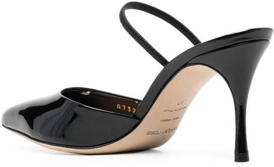 Sergio Rossi Godiva leather 75mm heel pumps Black