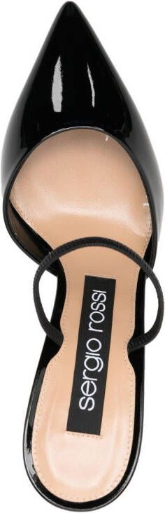 Sergio Rossi Godiva leather 75mm heel pumps Black