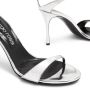 Sergio Rossi Godiva leather sandals Silver - Thumbnail 4