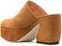 Sergio Rossi heeled leather suede mules Brown - Thumbnail 3
