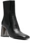 Sergio Rossi high-heeled leather chelsea boots Black - Thumbnail 2