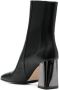 Sergio Rossi high-heeled leather chelsea boots Black - Thumbnail 3