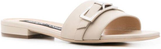 Sergio Rossi Jelly buckle-detail mules Neutrals