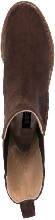 Sergio Rossi Joan tall Chelsea boots Brown