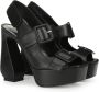 Sergio Rossi leather platform sandals Black - Thumbnail 2