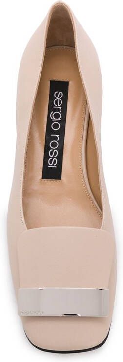 Sergio Rossi low heel ballerina shoes Neutrals