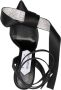 Sergio Rossi Marquise 100mm bow-detail satin pumps Black - Thumbnail 4