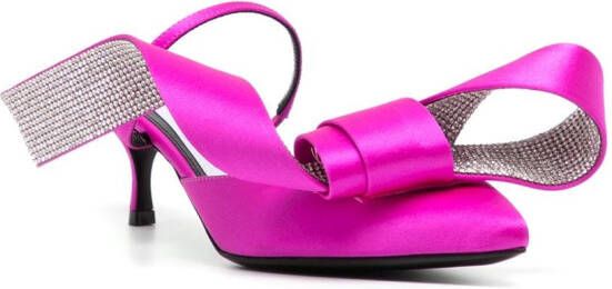 Sergio Rossi Marquise 40mm leather sandals Pink