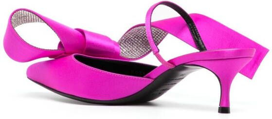 Sergio Rossi Marquise 40mm leather sandals Pink