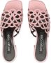 Sergio Rossi Mermaid 45mm leather sandals Pink - Thumbnail 4