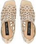 Sergio Rossi Mermaid crystal-embellished cage sandals Gold - Thumbnail 4