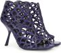 Sergio Rossi Mermaid leather cage sandals Blue - Thumbnail 2