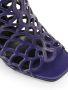 Sergio Rossi Mermaid leather cage sandals Blue - Thumbnail 5