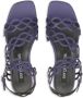 Sergio Rossi Mermaid leather sandals Purple - Thumbnail 4