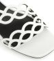 Sergio Rossi Mermaid leather sandals White - Thumbnail 5