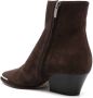 Sergio Rossi metal toecap 60mm ankle boots Brown - Thumbnail 3