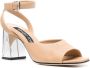 Sergio Rossi metallic-heel detail sandals Neutrals - Thumbnail 2