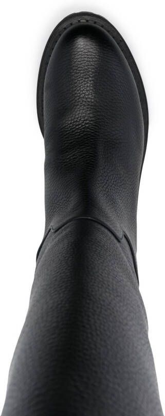 Sergio Rossi mid-calf leather boots Black