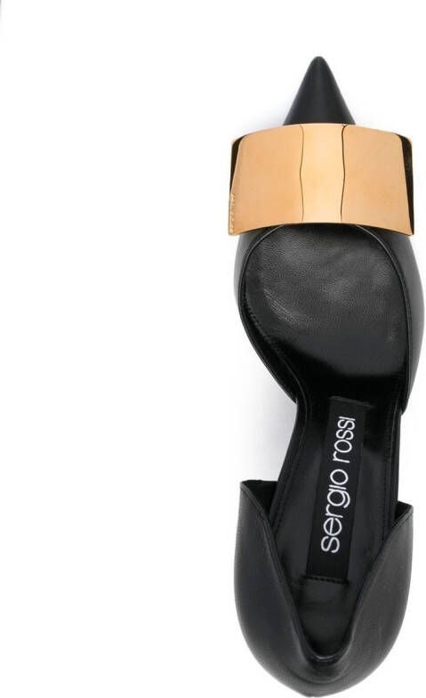 Sergio Rossi Miroir logo-plaque pumps Black
