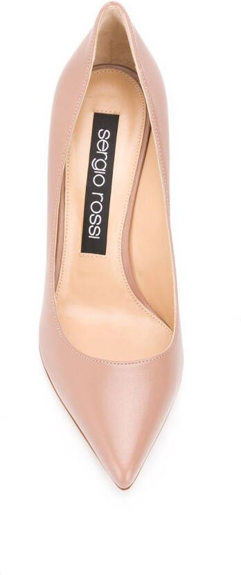 Sergio Rossi neutral pointed pumps Pink
