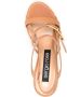 Sergio Rossi Nora 125mm multi-strap wedge sandals Brown - Thumbnail 4