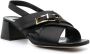 Sergio Rossi Nora 45mm leather sandals Black - Thumbnail 2