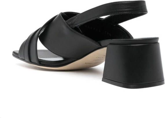 Sergio Rossi Nora 45mm leather sandals Black