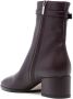 Sergio Rossi Nora 60mm leather boots Purple - Thumbnail 3