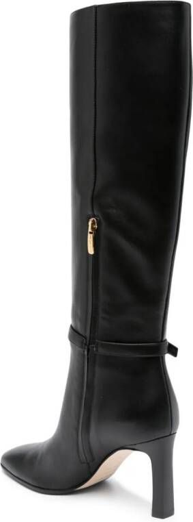Sergio Rossi Nora 80mm knee-high leather boots Black