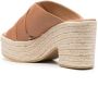 Sergio Rossi Nora 90mm leather crossover strap mules Brown - Thumbnail 3