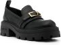 Sergio Rossi Nora buckled leather loafers Black - Thumbnail 2