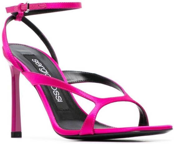 Sergio Rossi open-toe 100mm leather sandals Pink