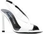 Sergio Rossi open-toe leather 100mm sandals White - Thumbnail 2