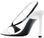 Sergio Rossi open-toe leather 100mm sandals White - Thumbnail 3