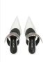 Sergio Rossi Paris 60mm leather mules White - Thumbnail 4
