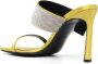 Sergio Rossi Paris 95mm satin mules Yellow - Thumbnail 3