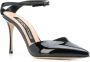 Sergio Rossi patent leather 100mm pumps Black - Thumbnail 2