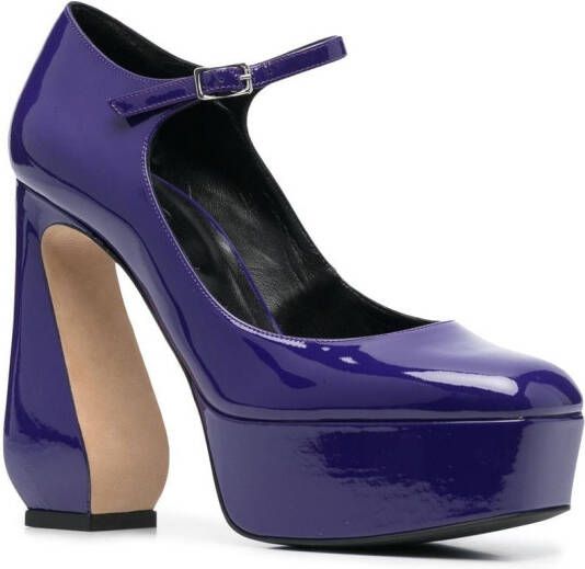 Sergio Rossi platform-sole pumps Purple