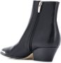 Sergio Rossi pointed contrast-cap boots Black - Thumbnail 3