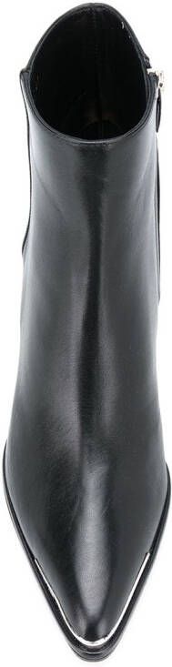 Sergio Rossi pointed contrast-cap boots Black
