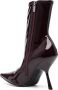 Sergio Rossi pointed-toe 100mm high-shine boots Red - Thumbnail 3