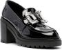 Sergio Rossi Prince 85mm leather loafers Black - Thumbnail 2