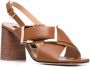 Sergio Rossi Prince leather sandals Brown - Thumbnail 2