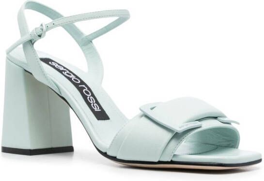Sergio Rossi Prince leather sandals Green