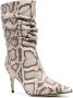 Sergio Rossi Rock snake-effect boots Neutrals - Thumbnail 2