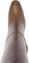 Sergio Rossi round-toe 100mm leather boots Brown - Thumbnail 4